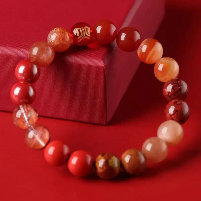 Five elements fire replenishing crystal bracelet