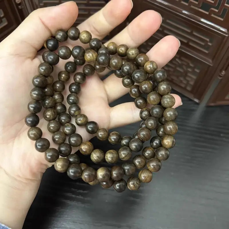 Agarwood lotus guanyin carving pendant