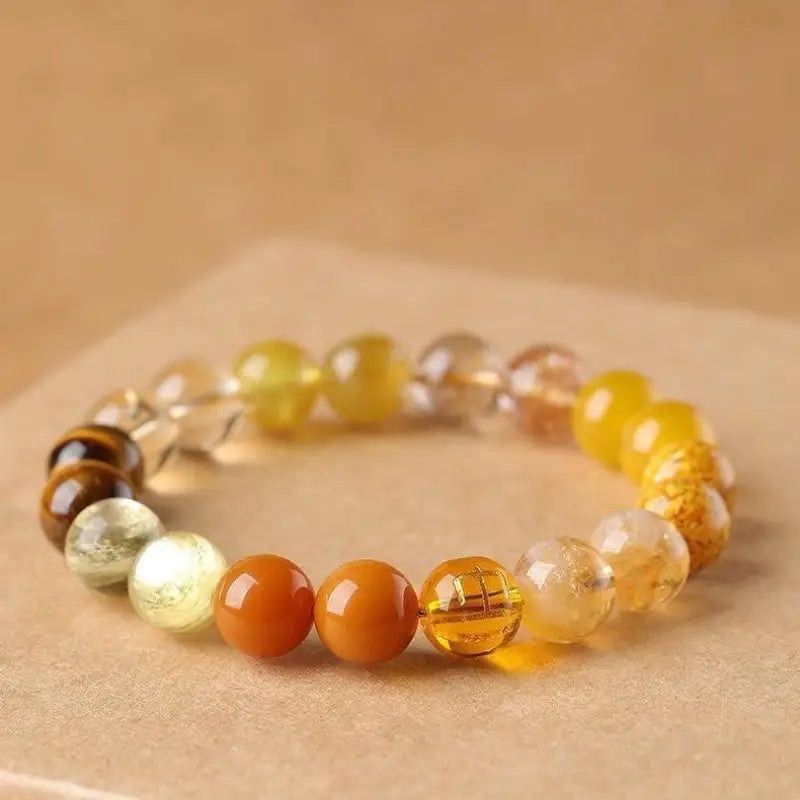 Five elements earth-filling crystal bracelet