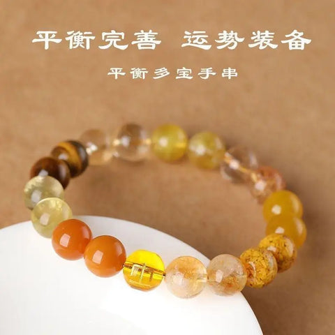 Five elements earth-filling crystal bracelet