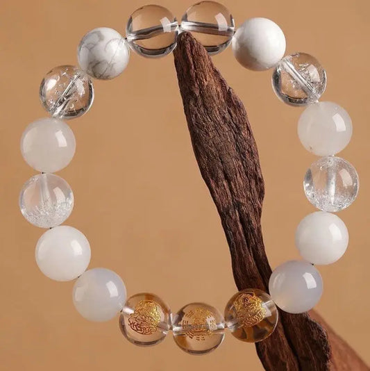 Five elements gold replenishing crystal bracelet