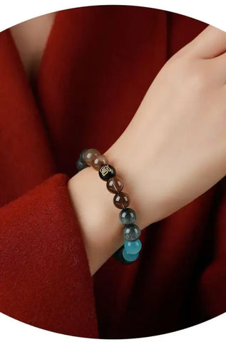 Five-elements water-boosting crystal bracelet
