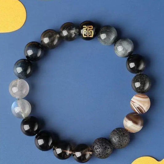 Five-elements water-boosting crystal bracelet