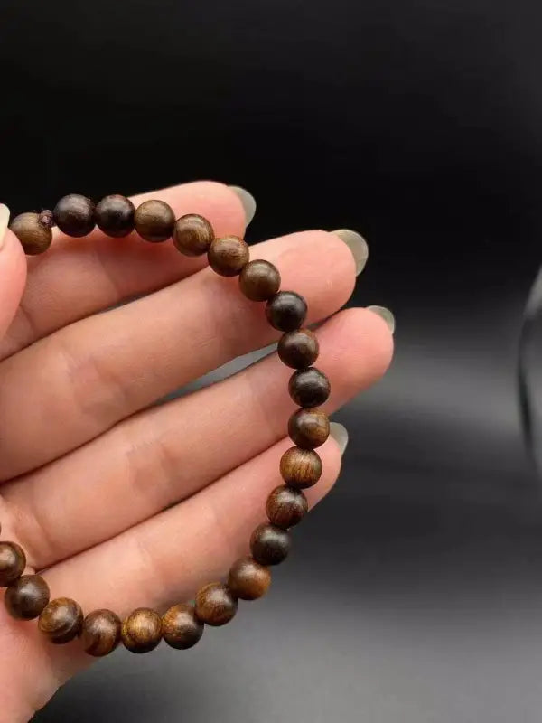Kalimantan agarwood prayer beads bracelet - 14mm