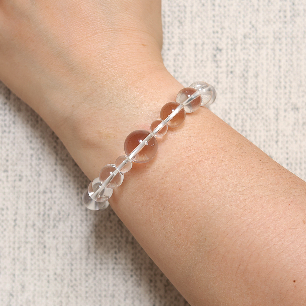 Earth-Nurtured Clarity Bracelet – Clear Quartz & Double-Terminated Citrine - Image 7