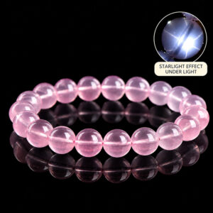 The Star of Rose-Natural Star Rose Quartz Bracelet