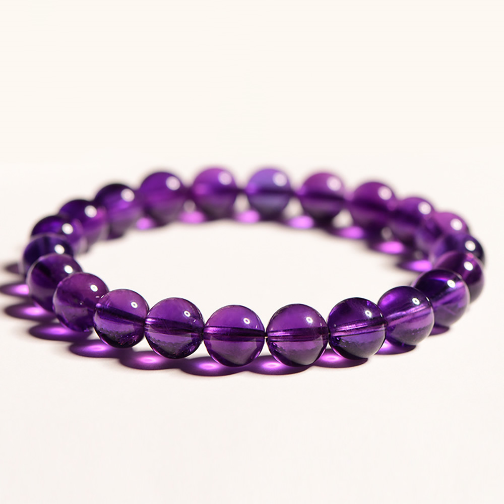 The Violet Serenity-Natural Uruguay Amethyst Bracelet