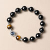 The Executive Guardian – Black Obsidian & Tiger’s Eye Bracelet
