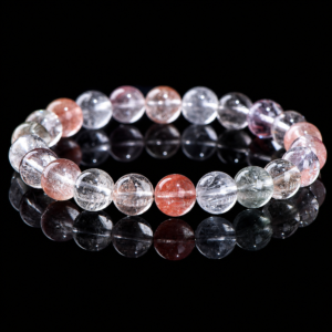 The Rainbow Whisper-Natural Colorful Rabbit Hair Quartz Bracelet