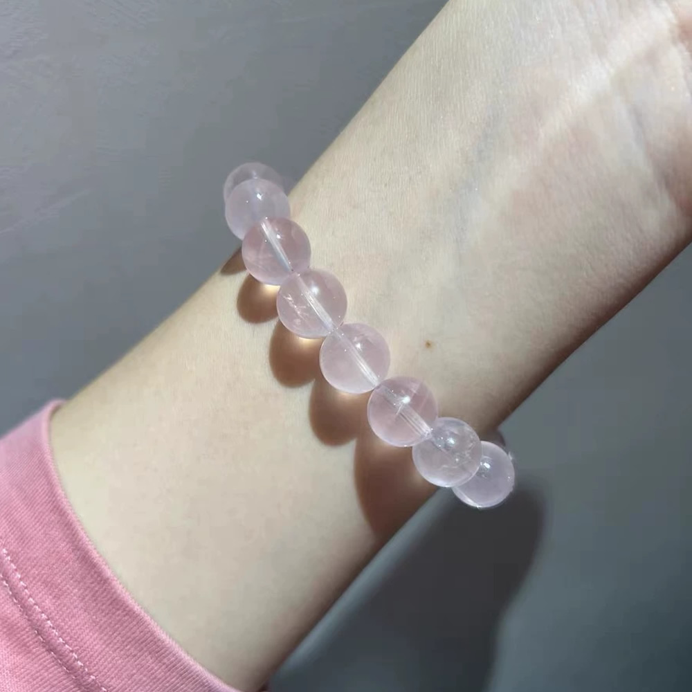 The Star of Rose-Natural Star Rose Quartz Bracelet - Image 7