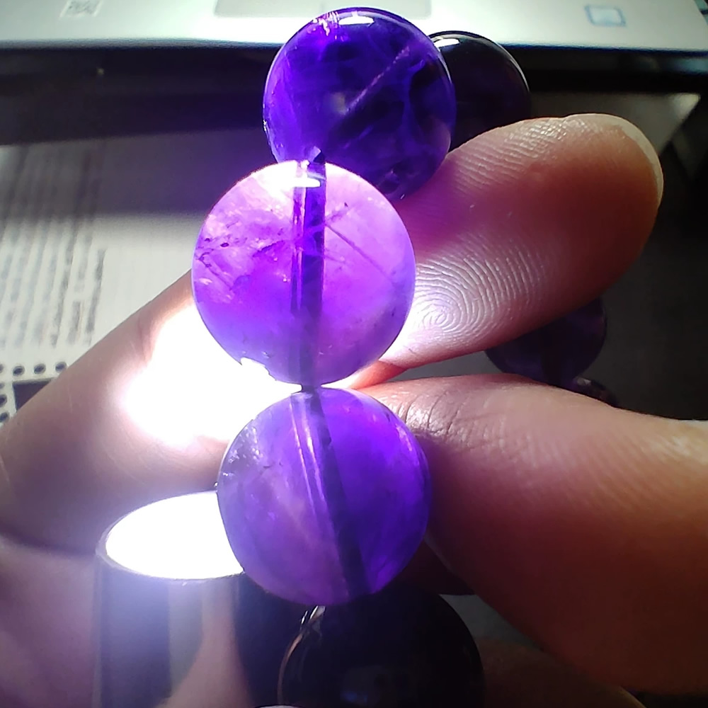 The Violet Serenity-Natural Uruguay Amethyst Bracelet - Image 8