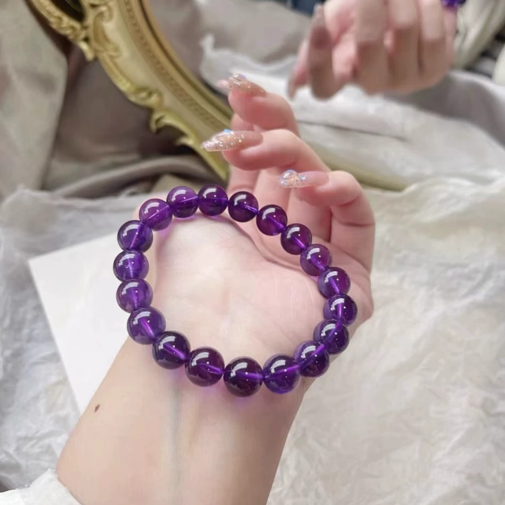 The Violet Serenity-Natural Uruguay Amethyst Bracelet - Image 7