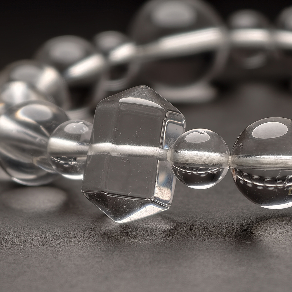 Earth-Nurtured Clarity Bracelet – Clear Quartz & Double-Terminated Citrine - Image 3