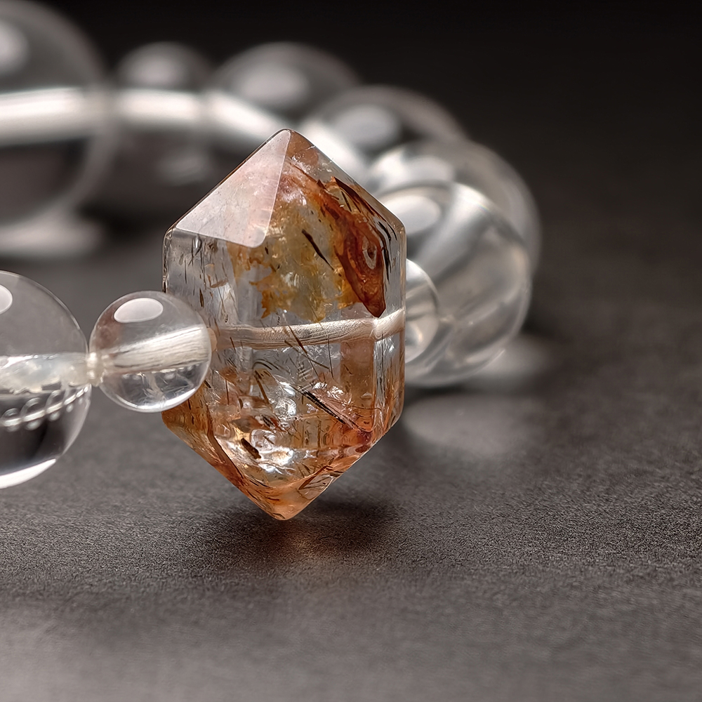Earth-Nurtured Clarity Bracelet – Clear Quartz & Double-Terminated Citrine - Image 5