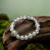 Three Growth Vine Bracelet Green Prehnite • Green Agate • Natural Crystal Design