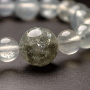 Alternative view of Three Growth Vine Bracelet Green Prehnite • Green Agate • Natural Crystal Design