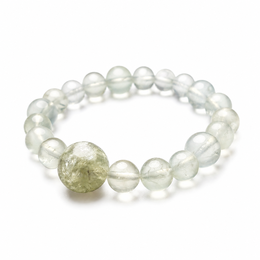 Three Growth Vine Bracelet Green Prehnite • Green Agate • Natural Crystal Design - Image 7