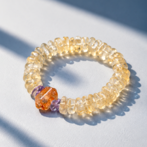 Alternative view of Fire Nurture Earth Bracelet – Citrine, Red Spinel & Amethyst