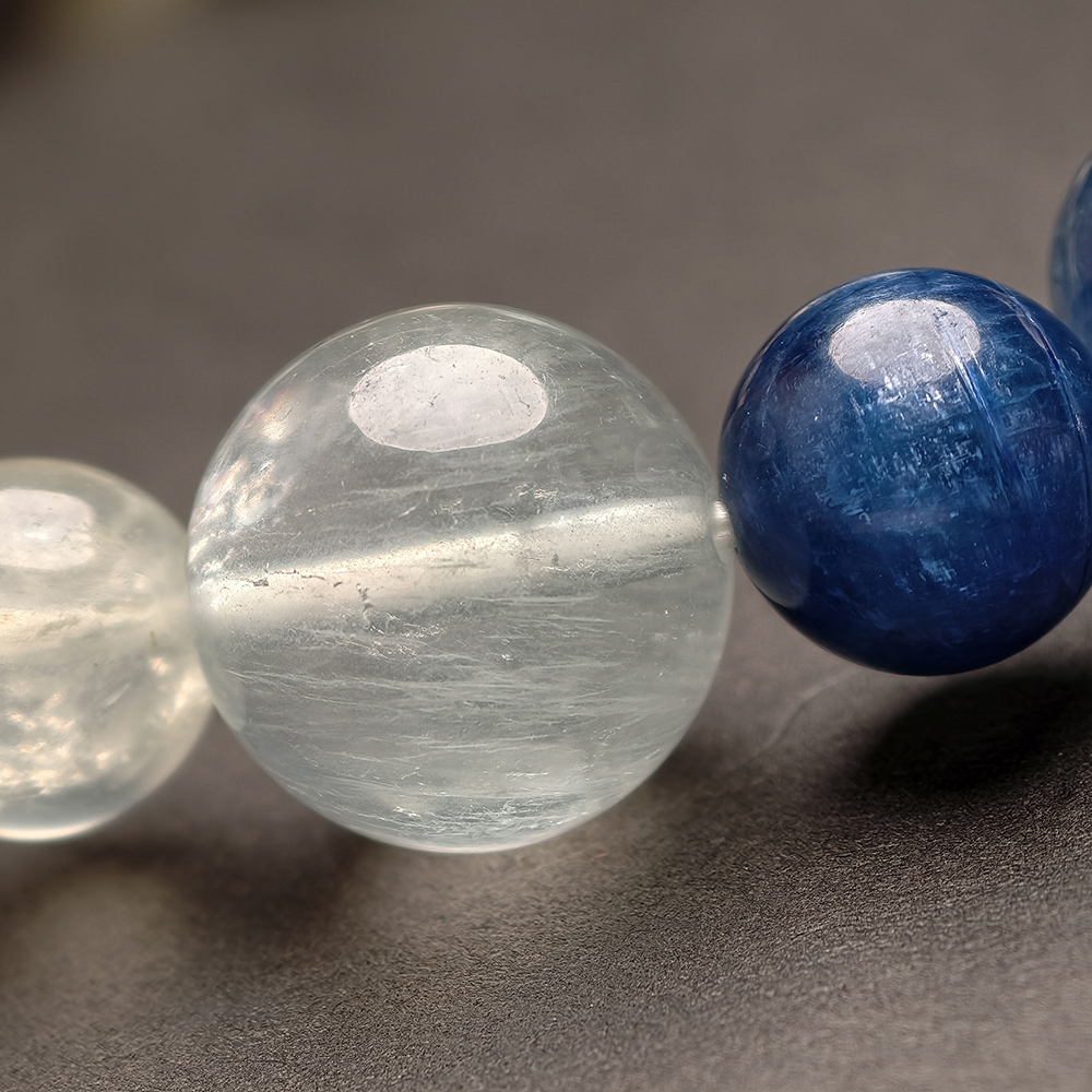 Six Water Flow Bracelet – Prehnite, Kyanite & Fluorite - Image 3
