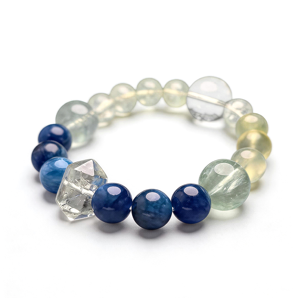 Six Water Flow Bracelet – Prehnite, Kyanite & Fluorite - Image 7