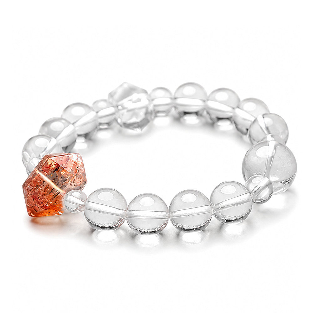 Earth-Nurtured Clarity Bracelet – Clear Quartz & Double-Terminated Citrine - Image 8